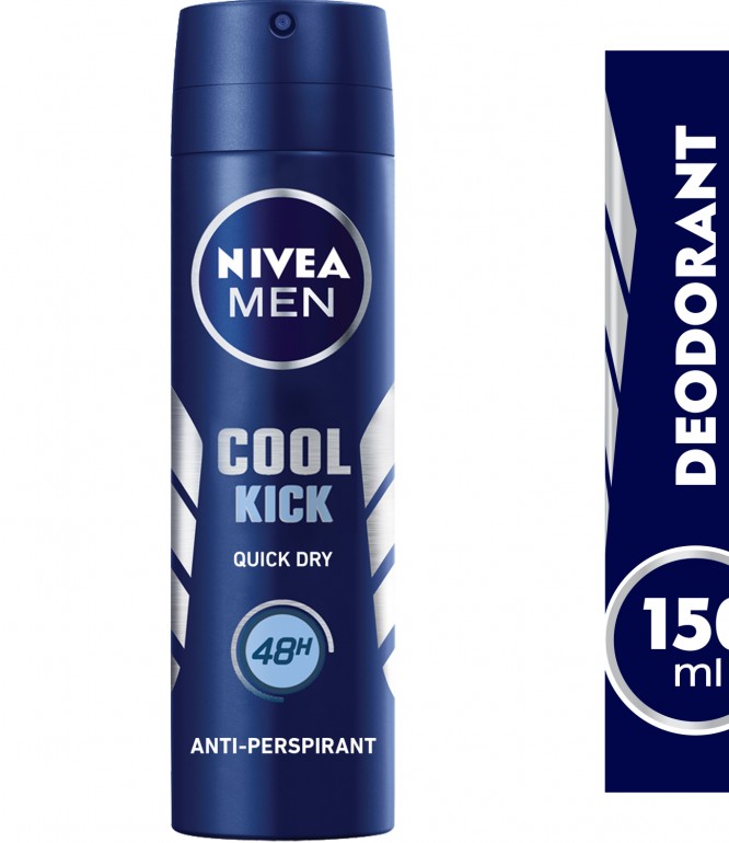 Nivea Men Cool Kick Deodorant Spray - 150ml