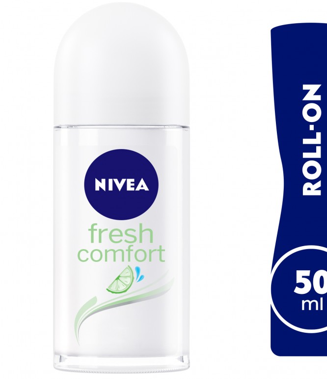 NIVEA Deodorant Roll-on for Women, 48h Protection, Fresh Comfort, 50ml