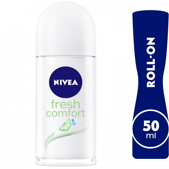 NIVEA Deodorant Roll-on for Women, 48h Protection, Fresh Comfort, 50ml