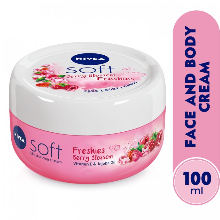 Nivea Soft Cream Raspberry Blossom Fresh 100 ml