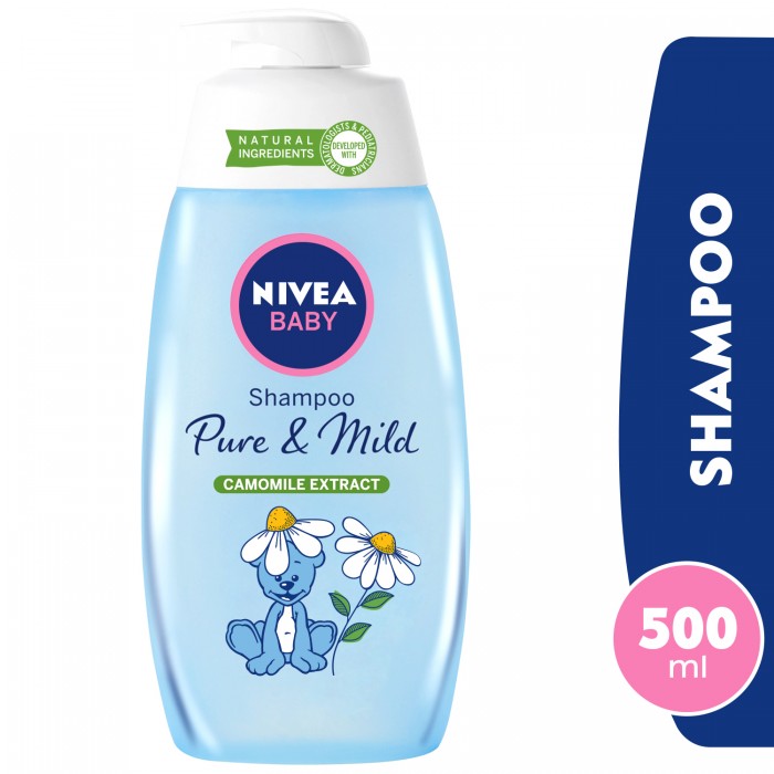 NIVEA Baby Bath Shampoo, Pure & Mild Camomile Extract, 500ml