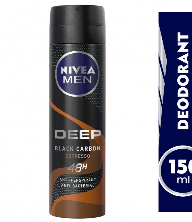 Nivea Men Deodorant Spray Deep Espresso Anti-Perspirant - 150 Ml