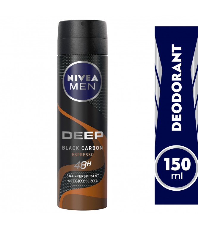 Nivea Men Deodorant Spray Deep Espresso Anti-Perspirant - 150 Ml