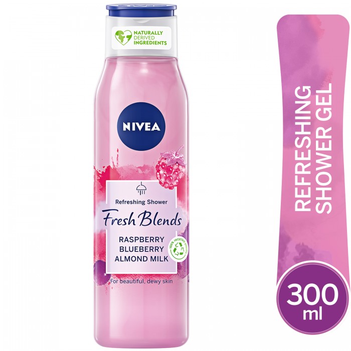Nivea Shower Fresh Blends Raspberry Blueberry Almond Milk- 300 ml