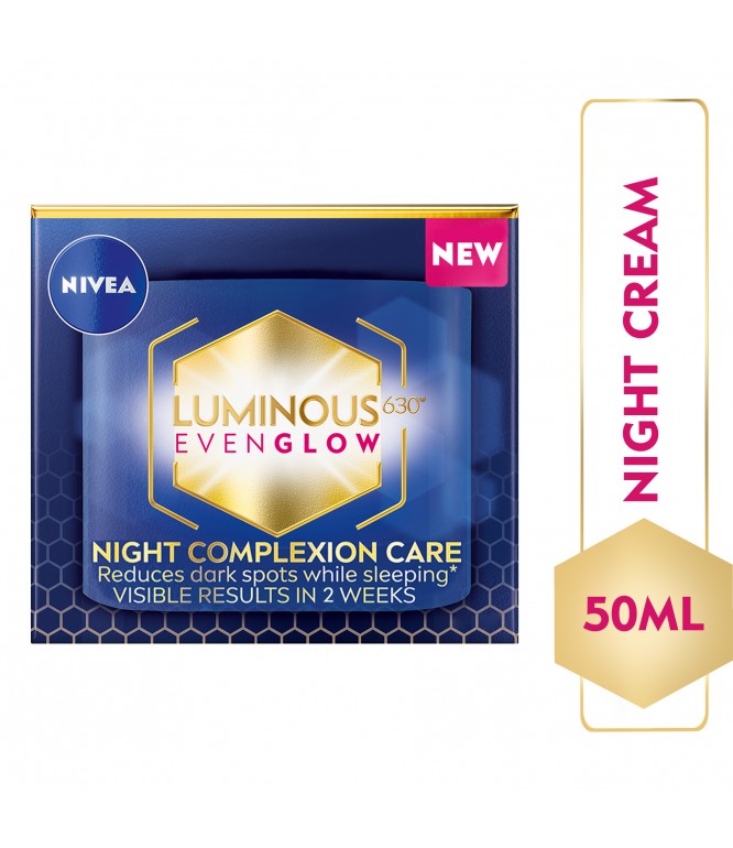 Nivea Luminous Evenglow Night Complexion Care Multi Zone Cream- 50ml
