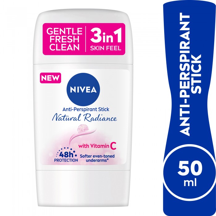NIVEA Antiperspirant for Women, Natural Radiance, Stick 50ml