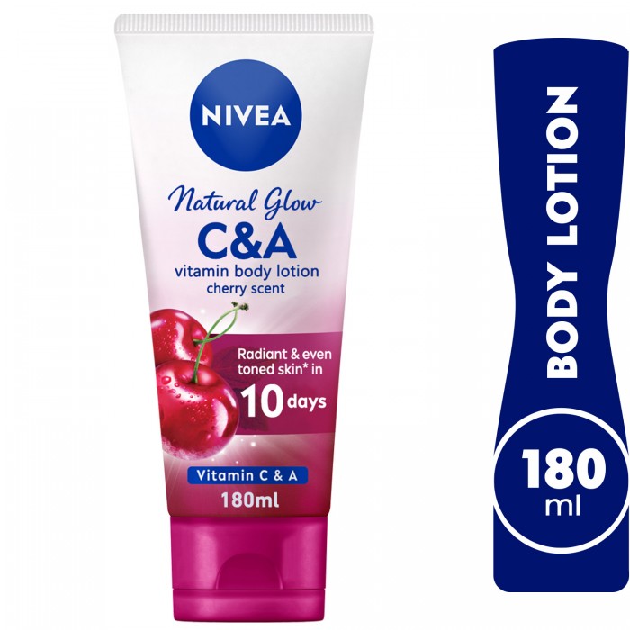Nivea Natural Glow C And A Vitamin Body Lotion Cherry Scent- 180ml