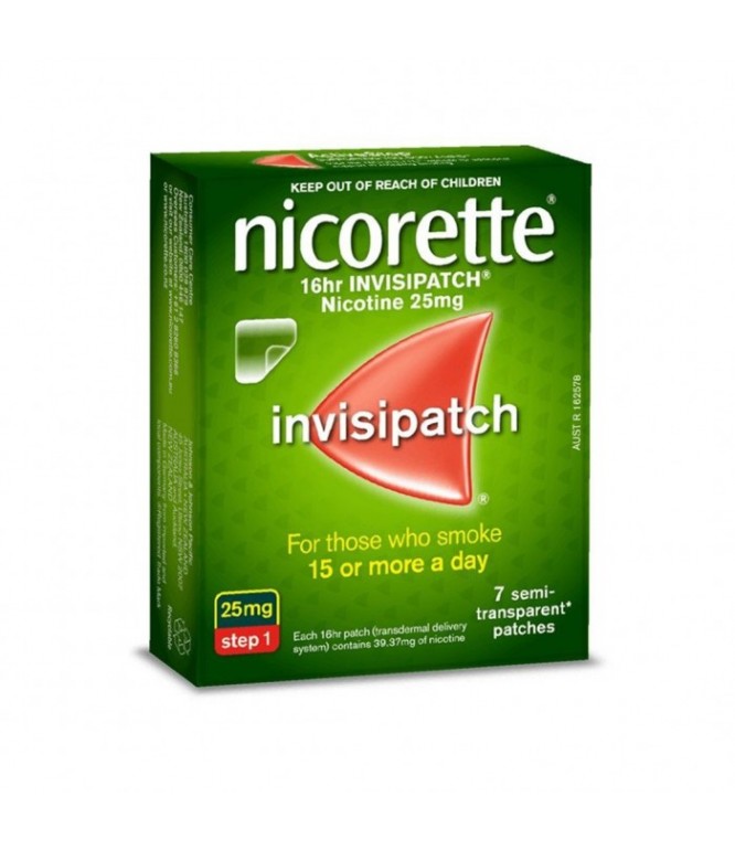 Nicorette 25 Mg Invsipatch - 7Pieces