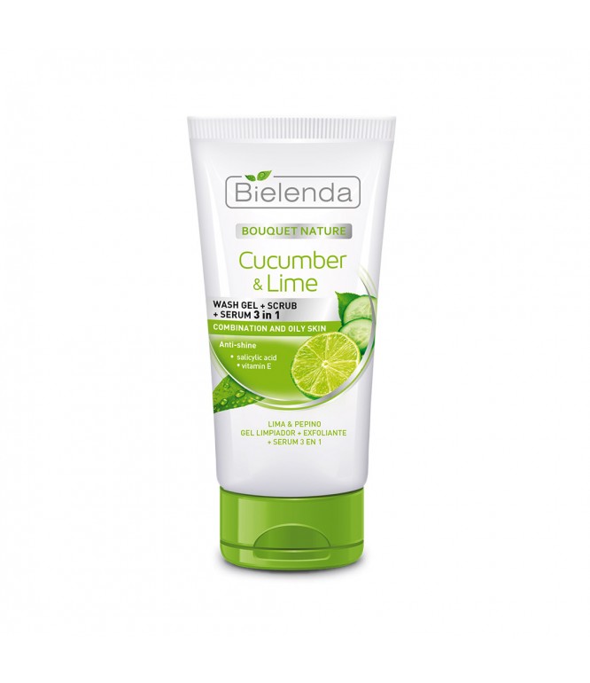 Bielenda CUCUMBER AND LIME gel+scrub+serum 3in1 150g