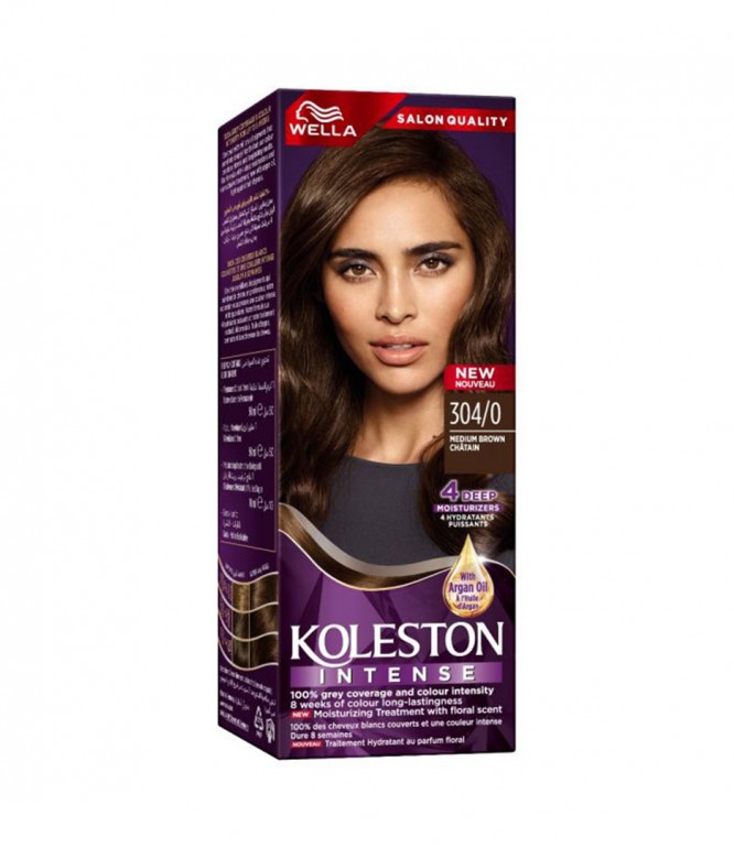 Koleston Hair Color Cream 304/0 Med Brown