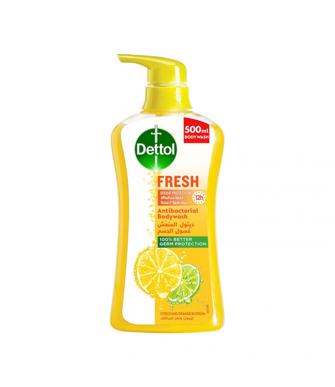 Dettol Fresh Shower Gel & Body Wash Citrus & Orange Blossom Fragrance 500Ml