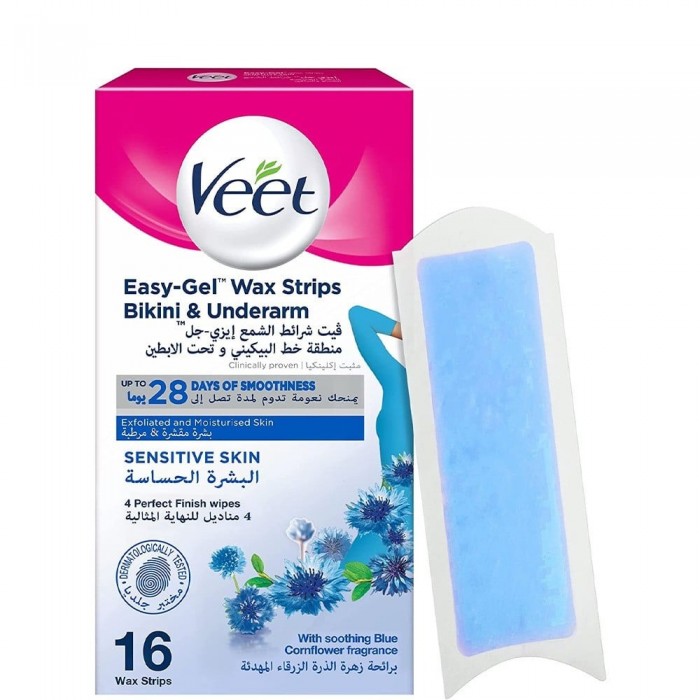 VEET WAX STRIPS FOR BIKINI&UNDERARM 16 STRIPS