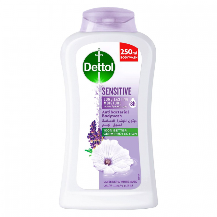 Dettol Anti-Bacterial Sensitive Lavender & White Musk Body Wash 250Ml