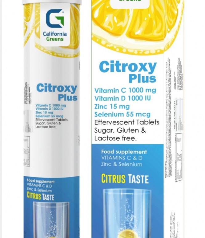 Citroxy Plus Vit C D Zinc 20 Effervescent Tablets