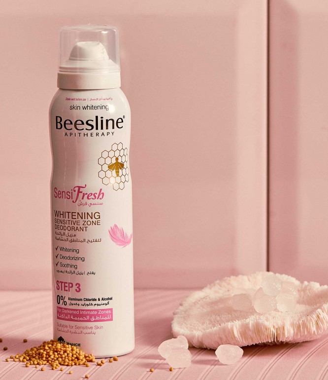 Beesline Sensi Fresh Sensitive Zone Deodorant and whitening Spray 150ml