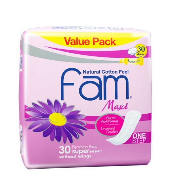 Fam Maxi 1 Step Female Diaper 30's