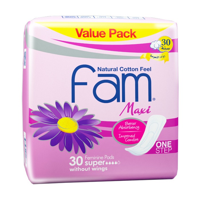 Fam Maxi 1 Step Female Diaper 30's