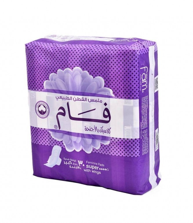 Fam Maxi Wings Female Diaper 30's