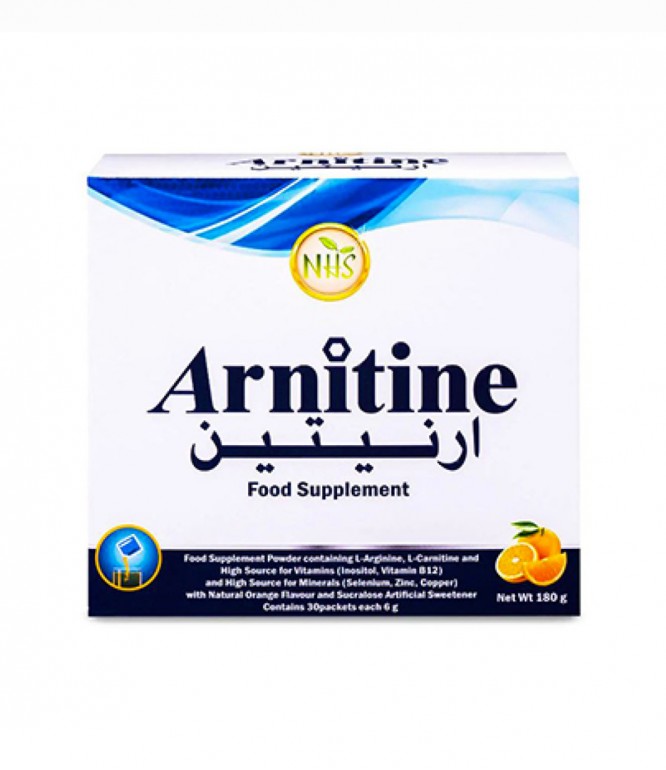 NHS, Arnitine, L-Carnitine + L-Arginine, 30 Sachets
