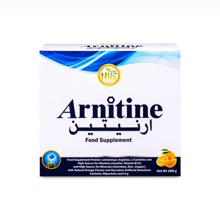 NHS, Arnitine, L-Carnitine + L-Arginine, 30 Sachets
