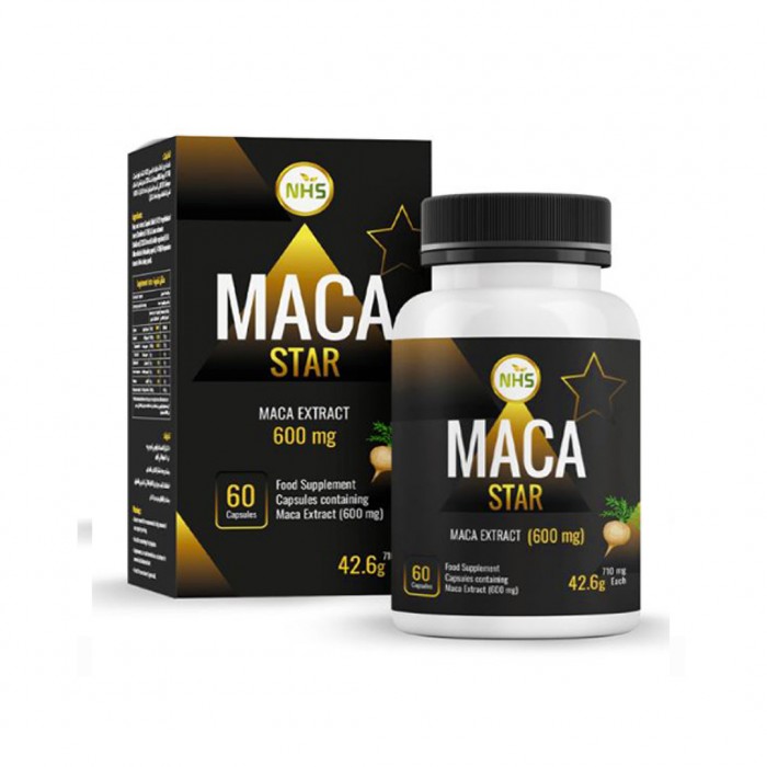 NHS, Maca Star, Maca Extract 600 mg, 60 Caps