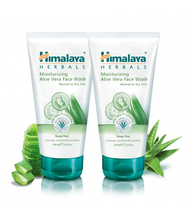 Himalaya Moisturizing Face Wash Aloe Vera & Cucumber 2 X 150Ml
