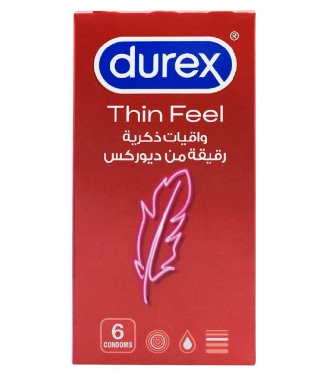 ديوريكس واقي ذكري رقيق ألترا فائق الحساسية 6قطع