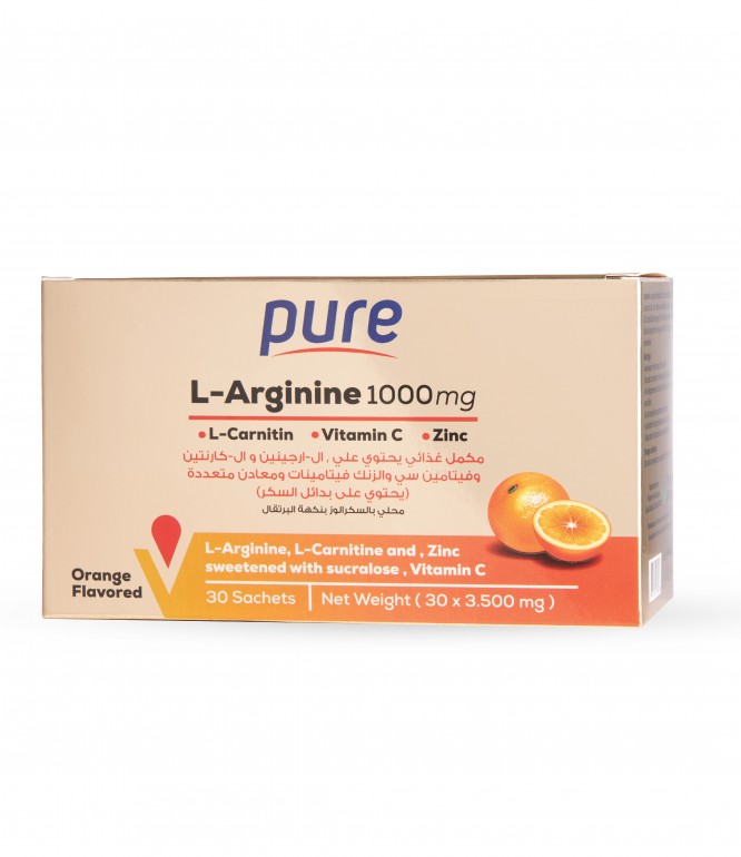 Pure L-Arginine Plus L-Carnitine - 30 Sachets