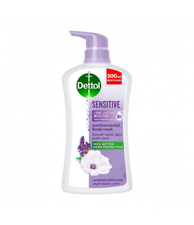 Dettol Body Wash Lavender & White Musk Fragrance For Sensitive Skin 500ml