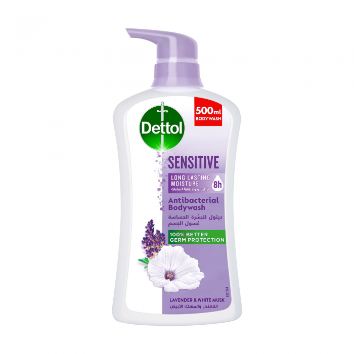 Dettol Body Wash Lavender & White Musk Fragrance For Sensitive Skin 500ml