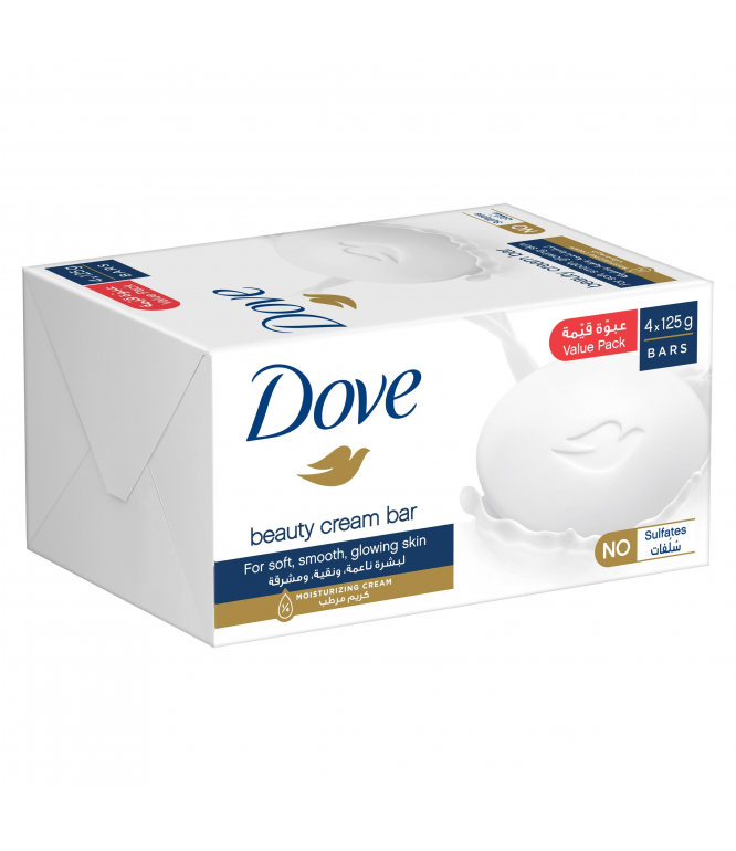 Dove Beauty Cream Soap White 4×125g
