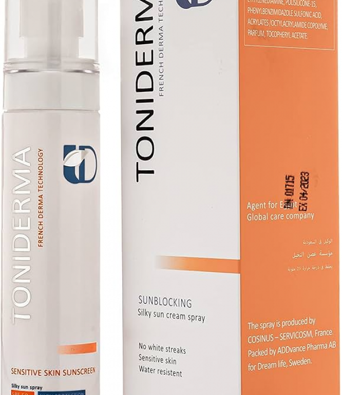 تونيديرما بخاخ واقي شمس SPF50 للبشرة الحساسة 100مل