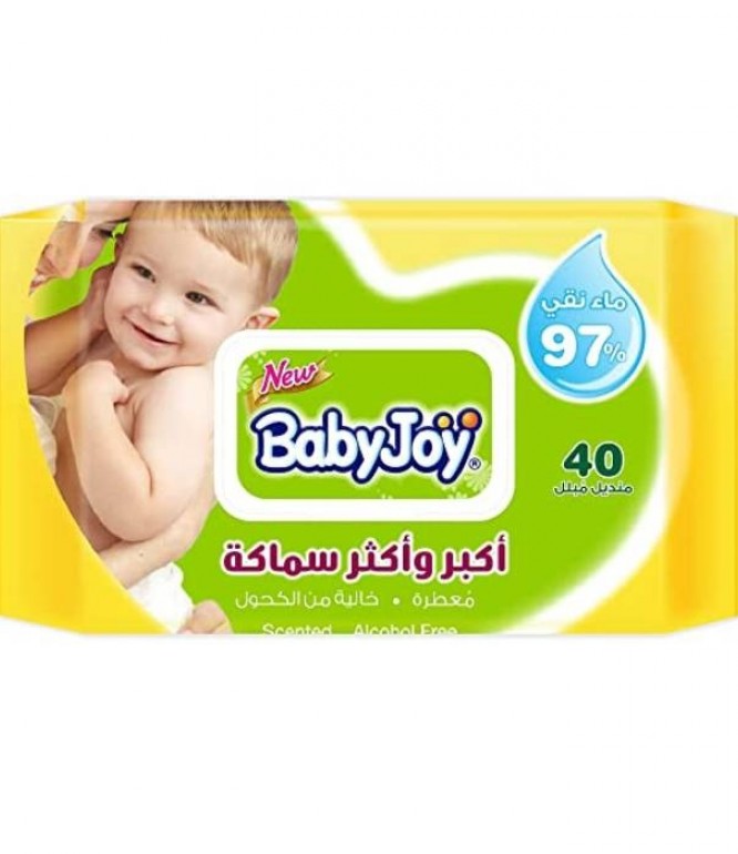 مناديل بيبي جوي سميكة 40 قطعة
