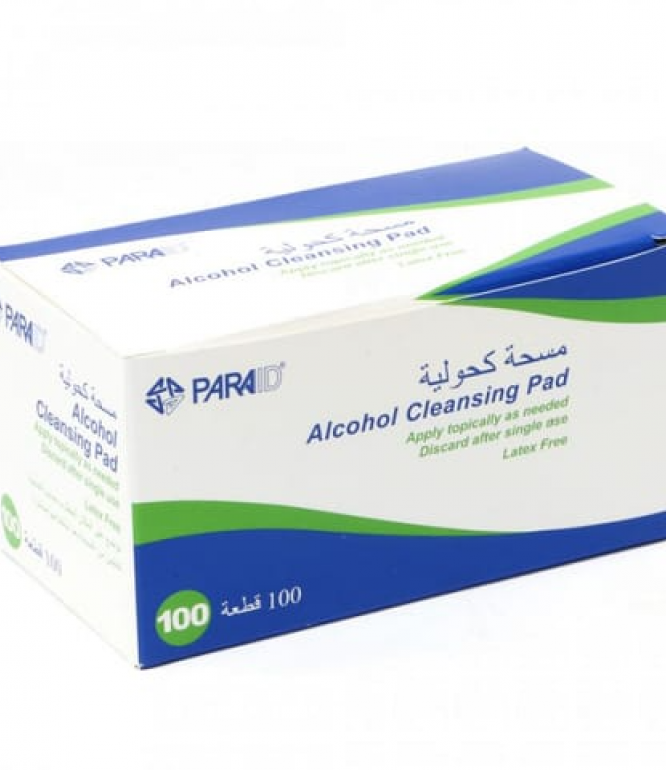 مسحة كحولية 100قطعة