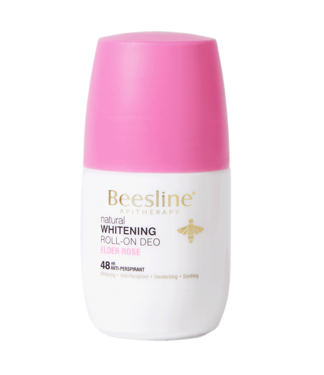 Beesline Roll-On Deodorant - Rose Scent - Whitening & 48-Hour Protection