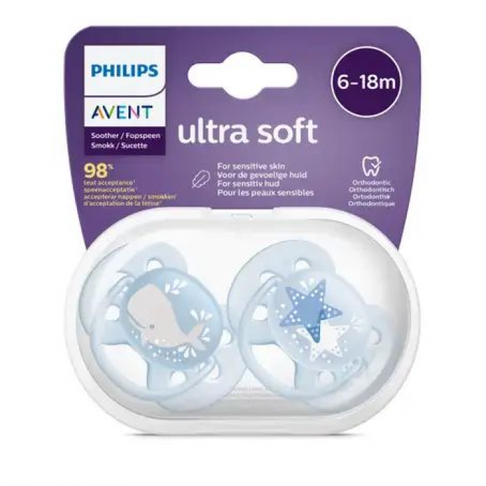 Avent Soft Soother 6-18 223/03 2Pieces