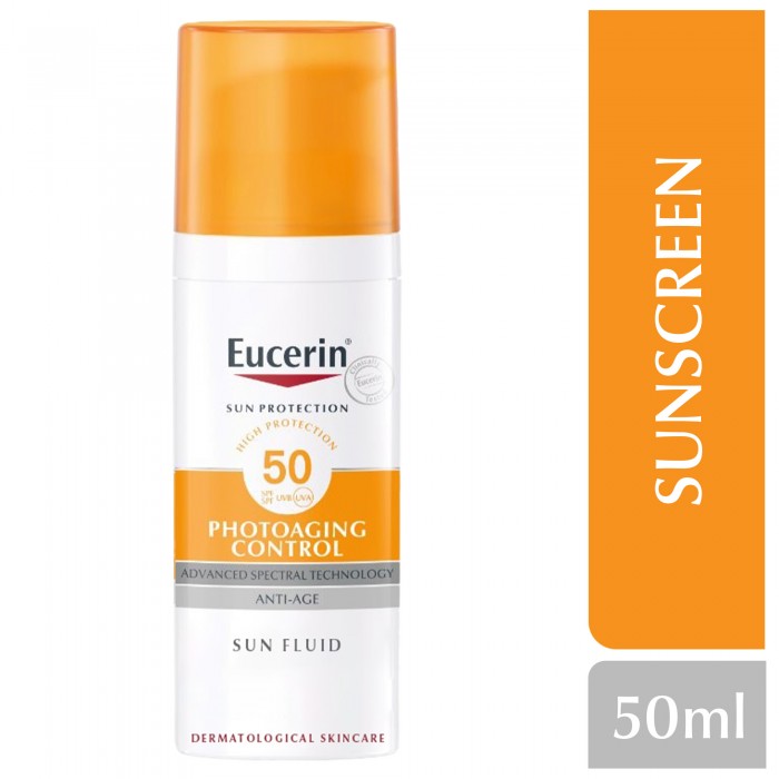 يوسيرين صن فلويد فوتوأيجنج كونترول SPF 50 بعامل حماية عالٍ 50 مل