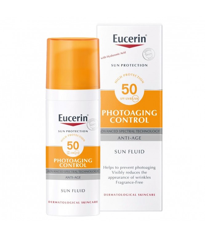 يوسيرين صن فلويد فوتوأيجنج كونترول SPF 50 بعامل حماية عالٍ 50 مل