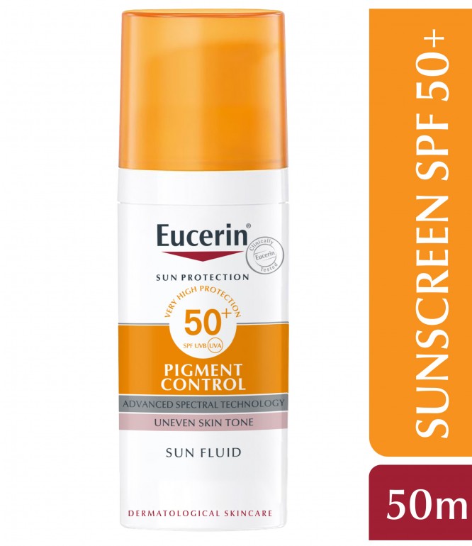 يوسيرين صن فلويد للتحكم بالتصبغات SPF 50+ للوجه بحجم 50 مل