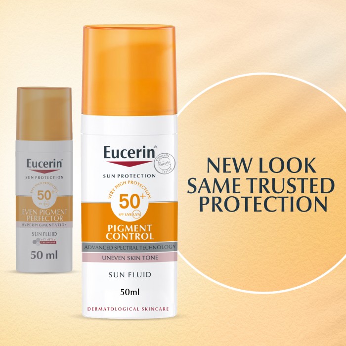 يوسيرين صن فلويد للتحكم بالتصبغات SPF 50+ للوجه بحجم 50 مل