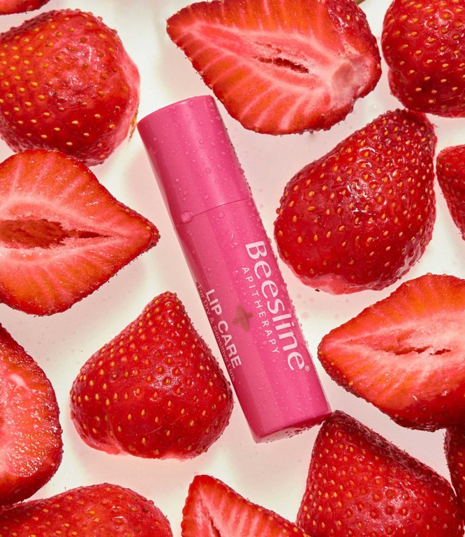 Beesline Lip Balm Shimmery Strawberry 