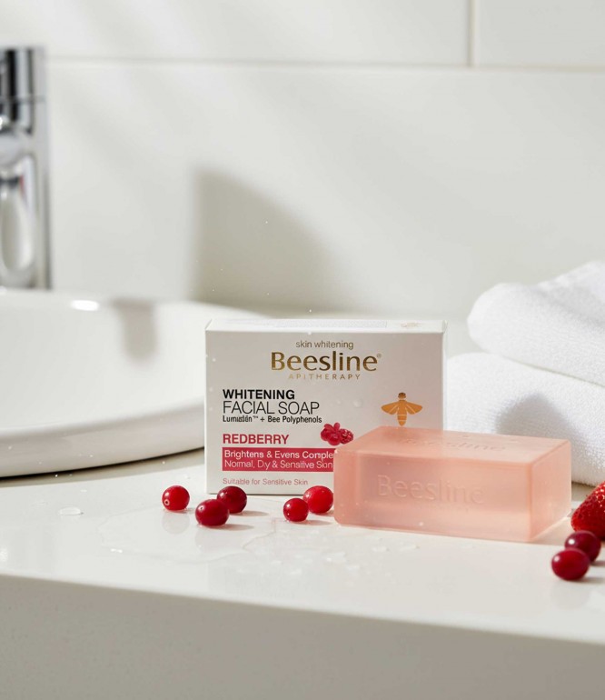Beesline Whitening Soap With Raspberry - 85 Gm