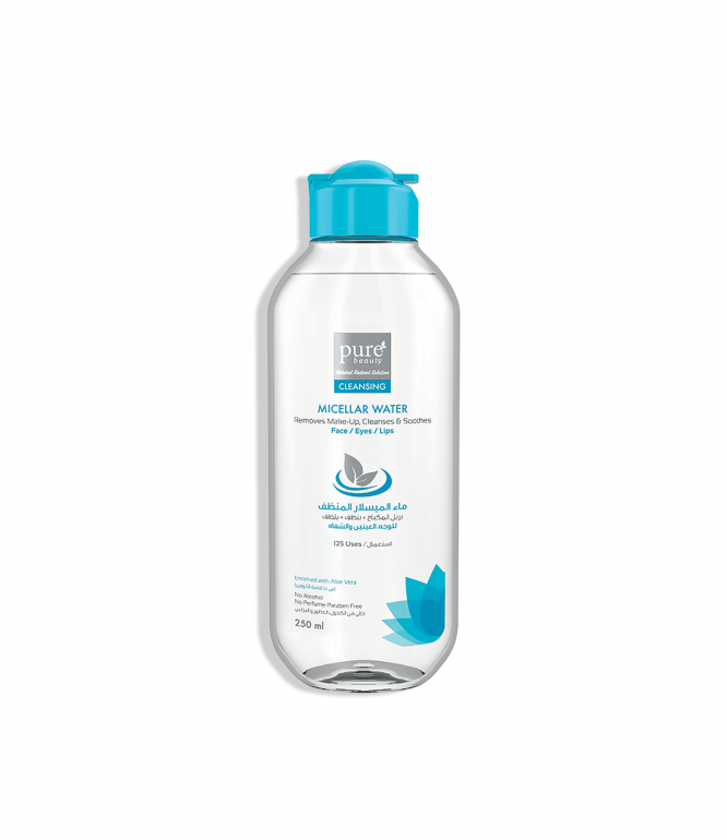 Pure Beauty Micellar Water For Face, Eyes, and Lips - 250ML