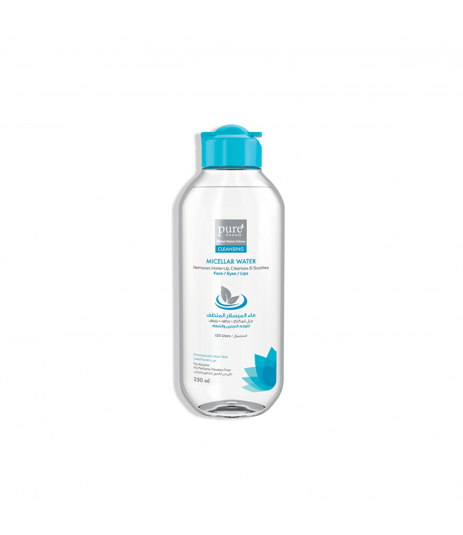 Pure Beauty Micellar Water For Face, Eyes, and Lips - 250ML