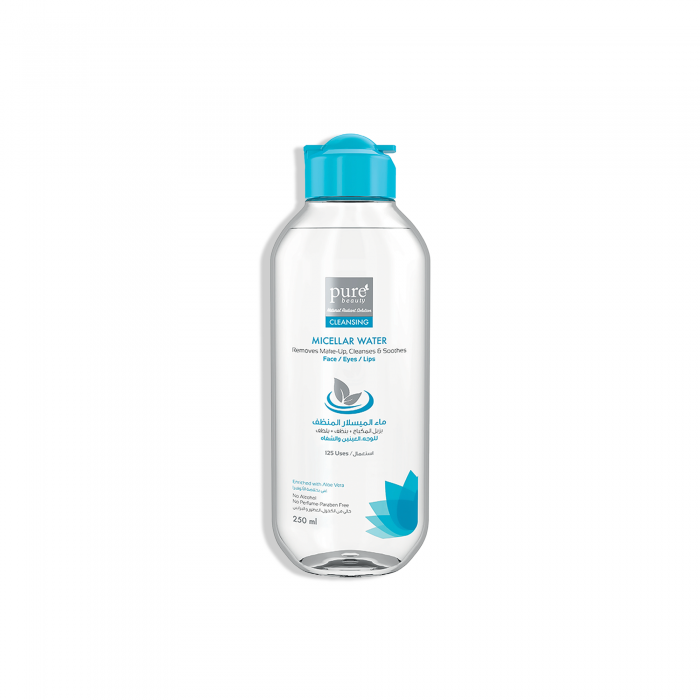 Pure Beauty Micellar Water For Face, Eyes, and Lips - 250ML
