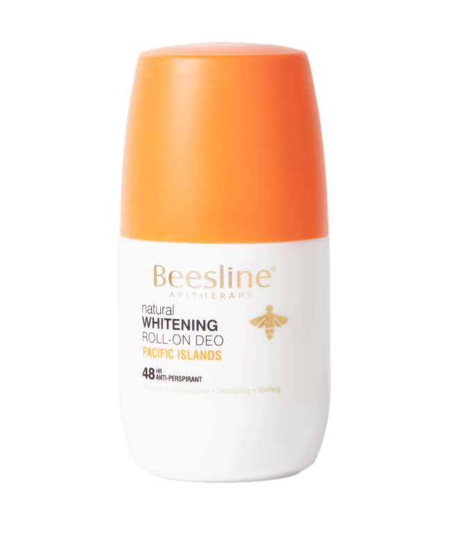 Beesline Pacific Islands Whitening Roll On Deodorant 48hr 50ml 