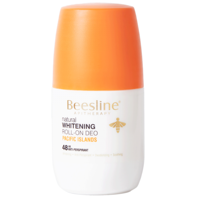 Beesline Pacific Islands Whitening Roll On Deodorant 48hr 50ml 