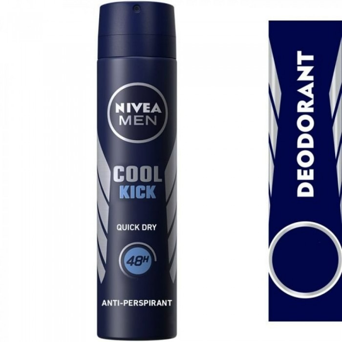 NIVEA MEN Deodorant Spray for Men, 48h Protection, Cool Kick Fresh Scent, 200ml
