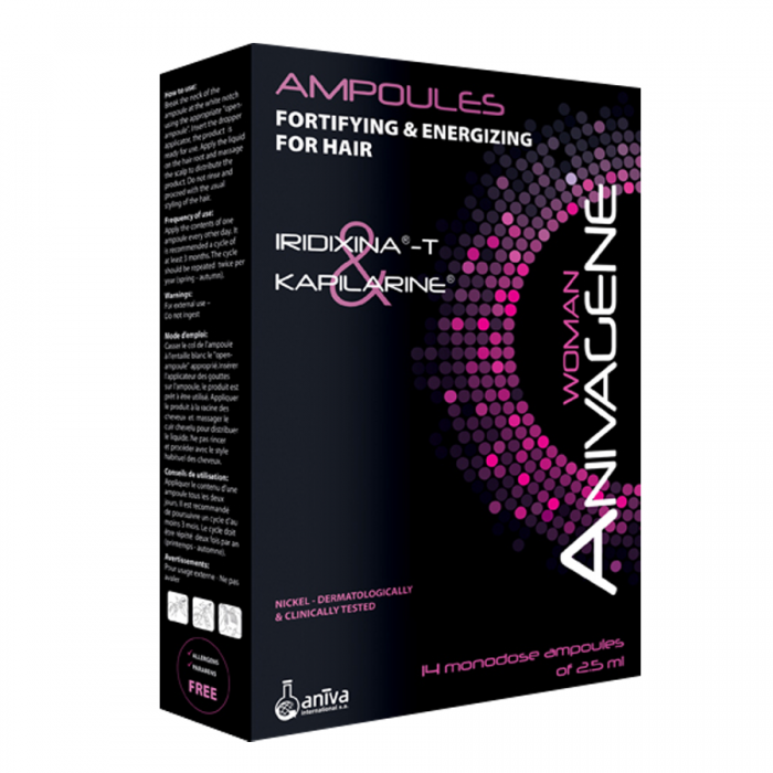 ANIVAGENE Women Ampoules Fortifying & Energizing For Hair Loss 14 Amp