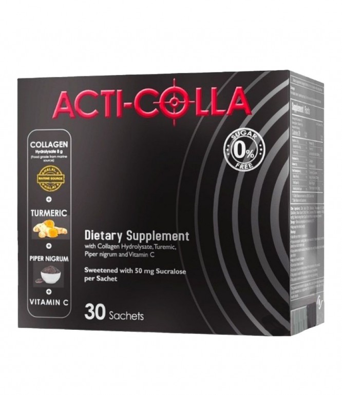 Acti Colla Dietary Supplement with Hydrolyzed Collagen 30 Sachets